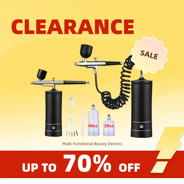 Clearance_Airbrush Nails Art Paint with Compressor Portable Air Brush For Nail Cake Pastry Makeup Decoration Cordless Gun Varnis