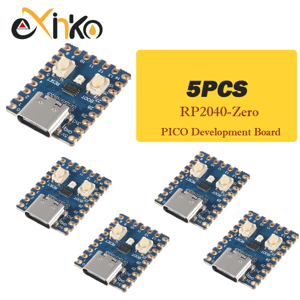 1-10 sztuk Raspberry Pi RP2040-Zero mikrokontroler PICO płytka rozwojowa RP2040 dwurdzeniowy procesor Cortex M0 + 2MB Flash — zdjęcie produktu 2