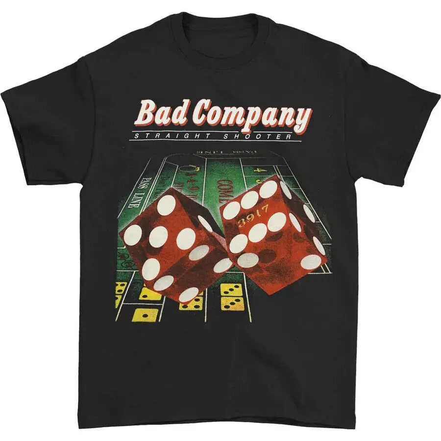 Bad Company Band Straight Shooter Album 1975 Retro T-Shirt Gift For Fans