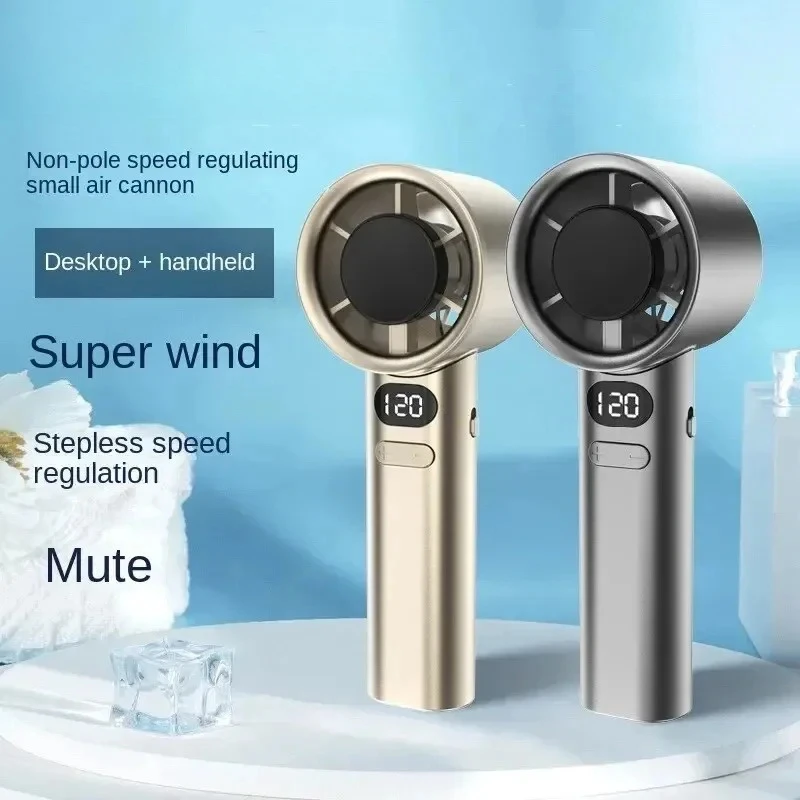 Ventilador de mano portátil M11 120 velocidades de viento pantalla de potencia Mini ventilador de mano sin aspas USB recargable ventiladores personales de alta velocidad