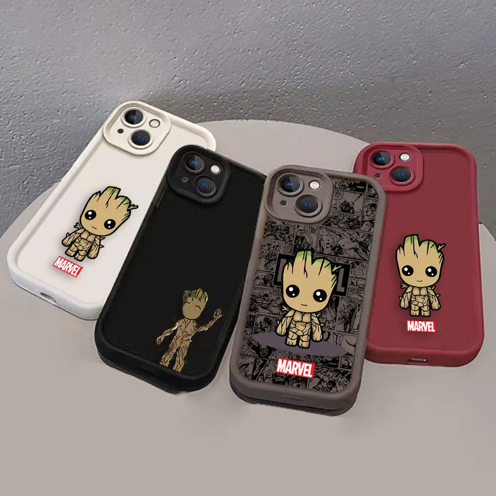 Marvel Cartoon Baby Groot Phone Case For Xiaomi 11 14 14T POCO F3 F4 F5 X3 X4 GT X5 M6 Redmi 10 10C 12 12C 13 13C 14C Case Funda