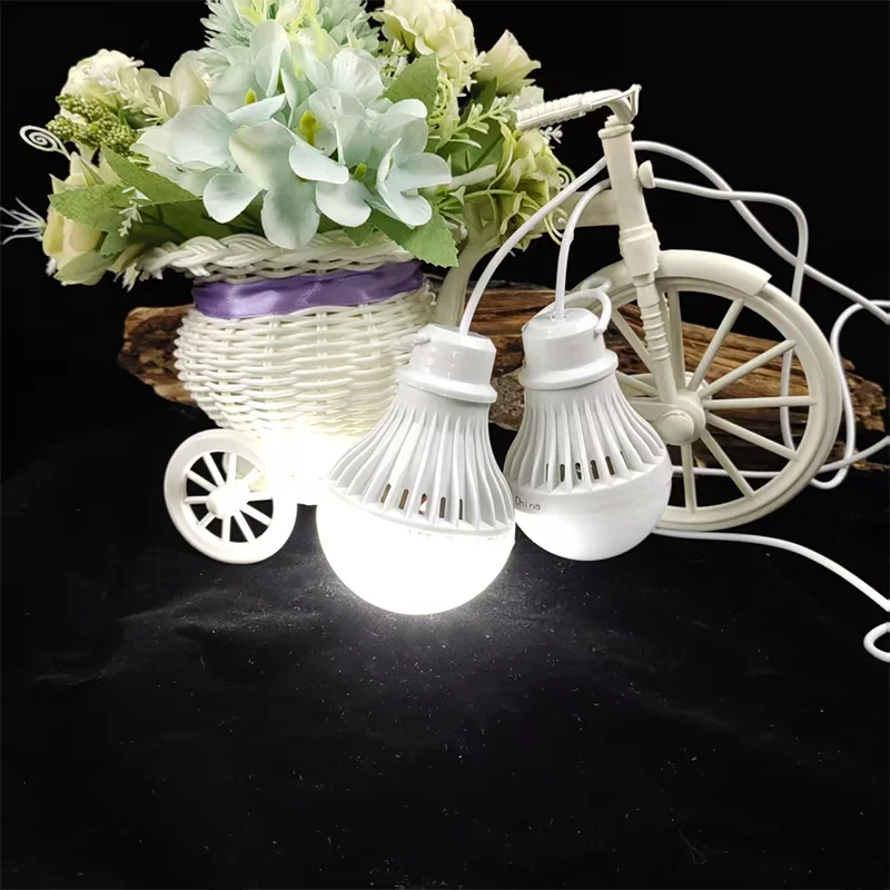 5V Led Camp Light Usb Emergency Bulb 3 Color Dimmable Hanging Tent Lamp for Work BBQ Fishing Repair Out Door Camping Equipment image 2