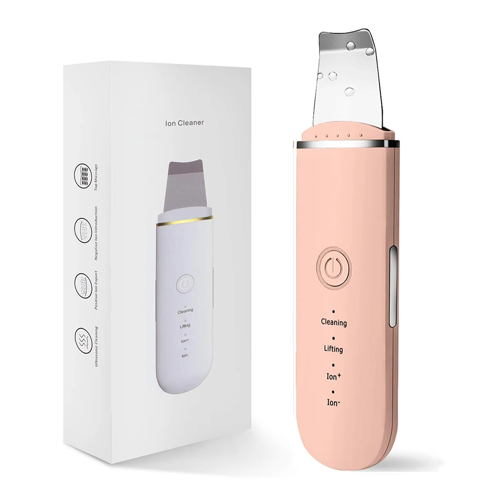 

Ultrasonics Skin Scrubber and USB Nebulizer Face Steamer Humidifier Deep Cleaning Machine Peeling Shovel Facial Pore Cleaner