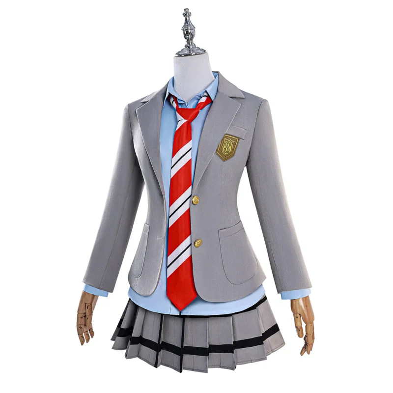 

Аниме Your Lie in April Miyazono Kaori Arima Kousei Косплей Костюм Школьная форма JK Одежда для мальчиков и девочек Карнавальное праздничное платье Upc;