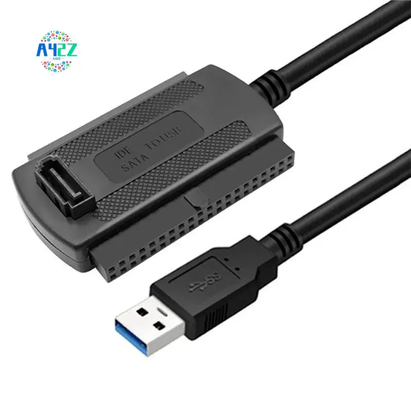 A42Z-USB To SATA IDE Cable 3-In-1 USB To 2.5/3.5/5.25 Inch IDE SATA To USB Converter Cable For CR-ROM DVD-ROM CD-RW