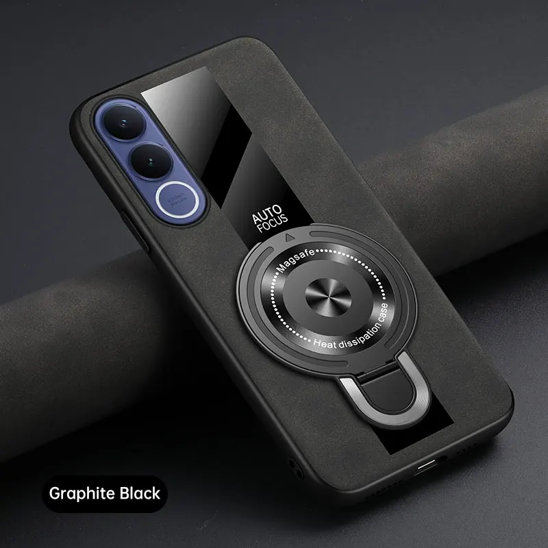 For VIVO V70 FE Case Magnetic Ring Holder Luxury Silicone Sh