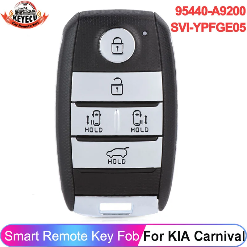 KEYECU 5 Buttons 95440-A9200 For KIA Carnival Sedona 2015 2016 2017 2018 FCC ID: SVI-YPFGE05 Smart 433MHz ID47 Chip Remote Key