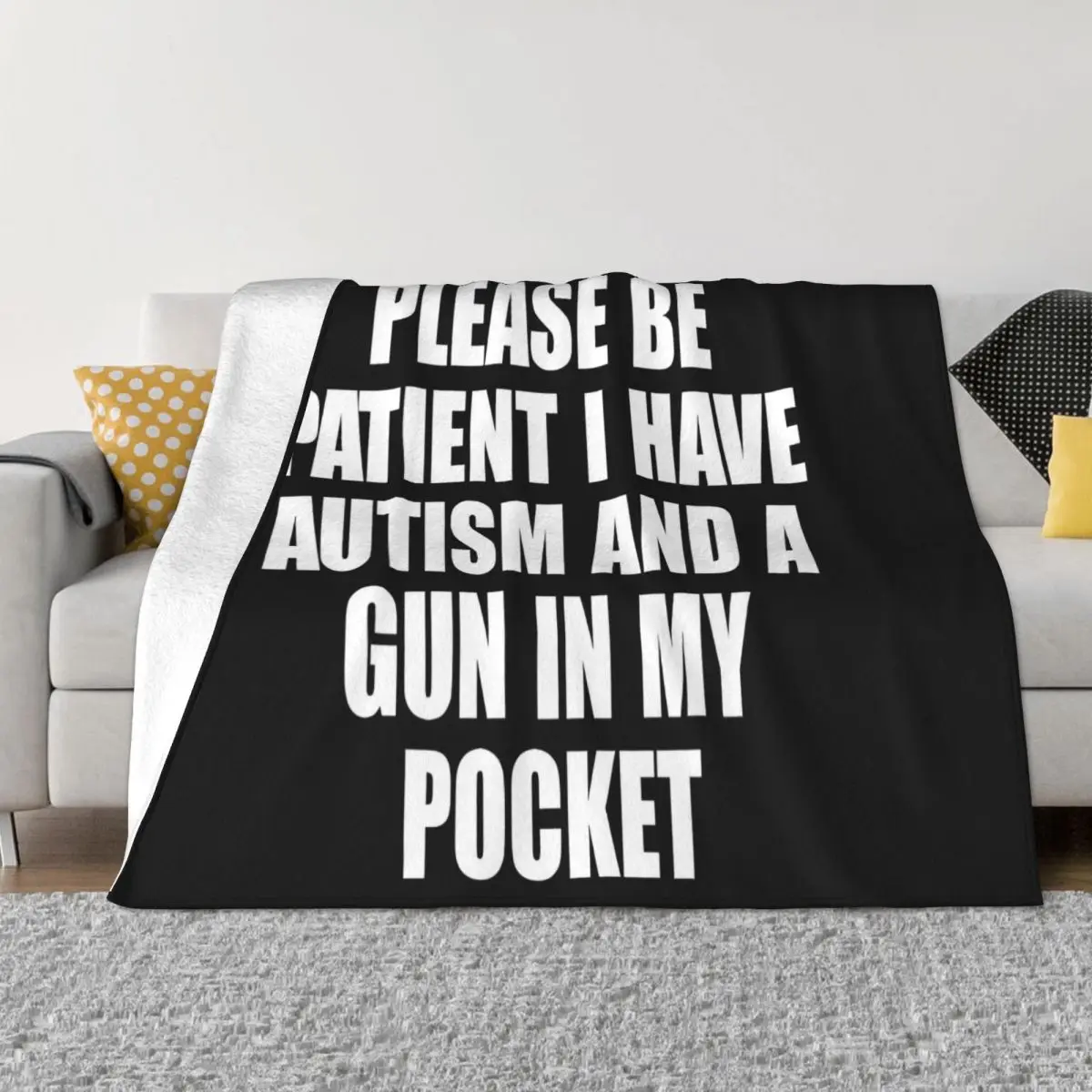 Please Be Patient I Have Autism Quilt Blankets Couple Blankets Blankets And Blankets Throw Blanket