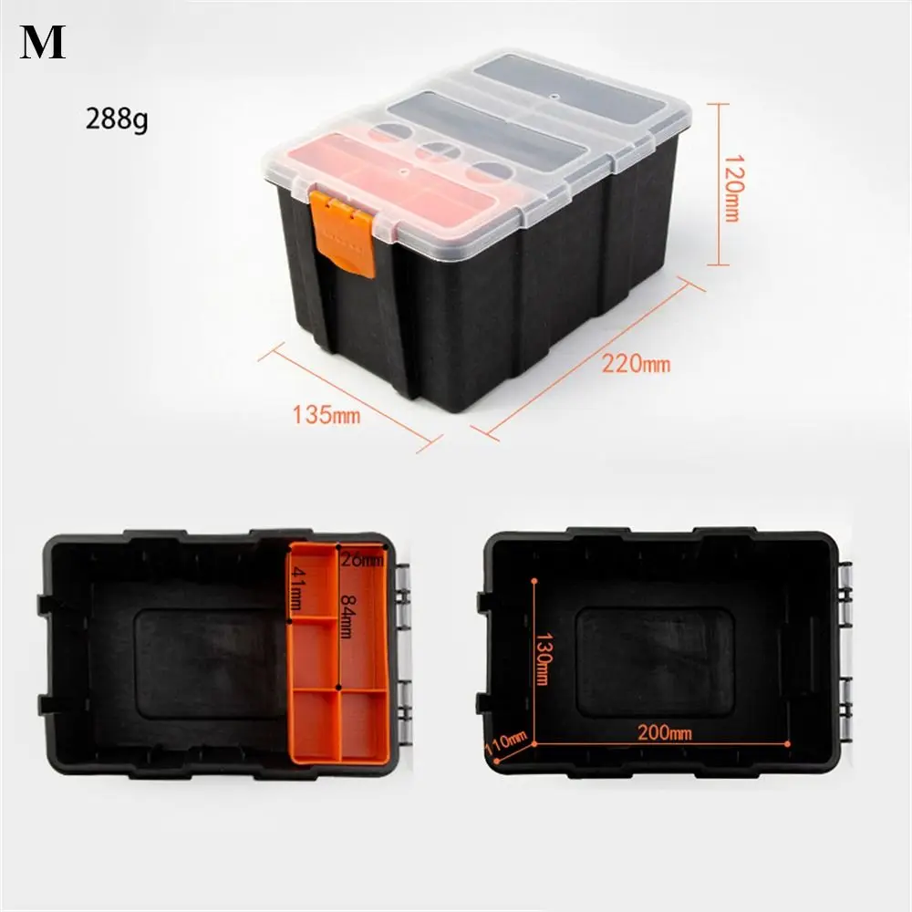 Plastic Portable Parts Toolbox Multi-Grid Combination Screw Storage Box Metal Parts Hardware Tool Screwdriver Repair Tool Box