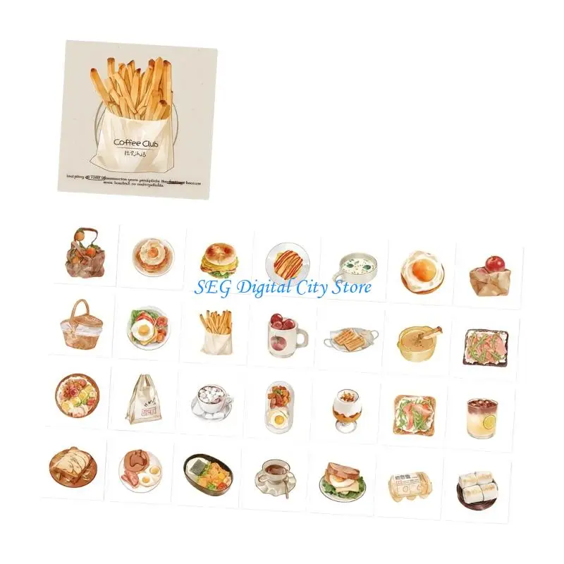 U75B Coffee Sweet Themed Memo Note Pad 56 Sheets Adhesive Note Paper For Scrapbooking