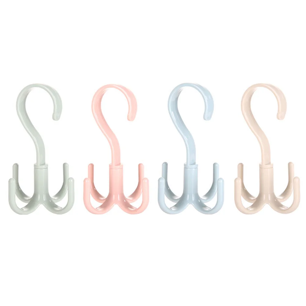 

4 pcs For Home Drying Rack Ties Scarves Hangers Multifunctional Wardrobe Storage Home Drying Ties Scarves Hangers Rack Beige