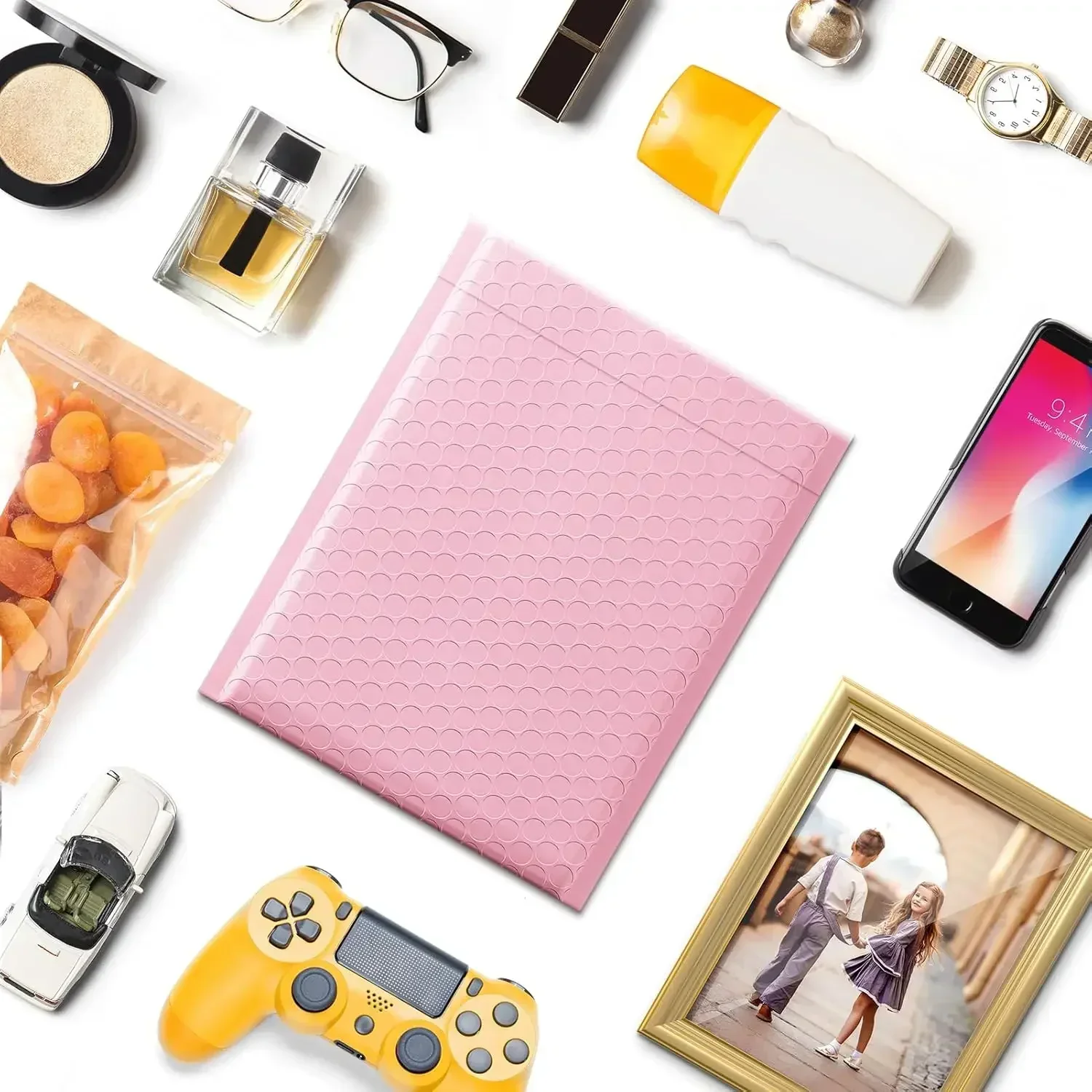 100Pcs Multi Colors Delivery Package Packaging Small Business Supplies Envelopes Shipping Packages Bubble Envelope Packing Bag