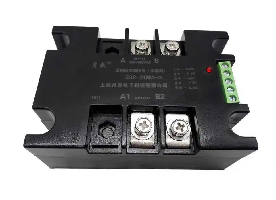 Regulador de voltaje de estado sólido de CA, SSR-200WA-H monofásico totalmente aislado, 220V, 380V opcional