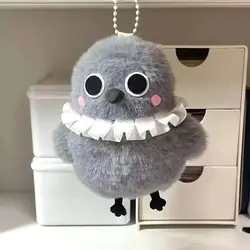 Game Love And Deepspace Sylus Crow Cosplay Key Pendant DIY Plush Keychains Ornament Halloween Party Decor Costume Accessory