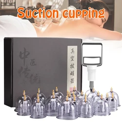 12/20/24 Cans Vacuum Cupping Massage Jar Guasha Suction Cups Chinese Medicine Set Self-help Body Healthy Massager