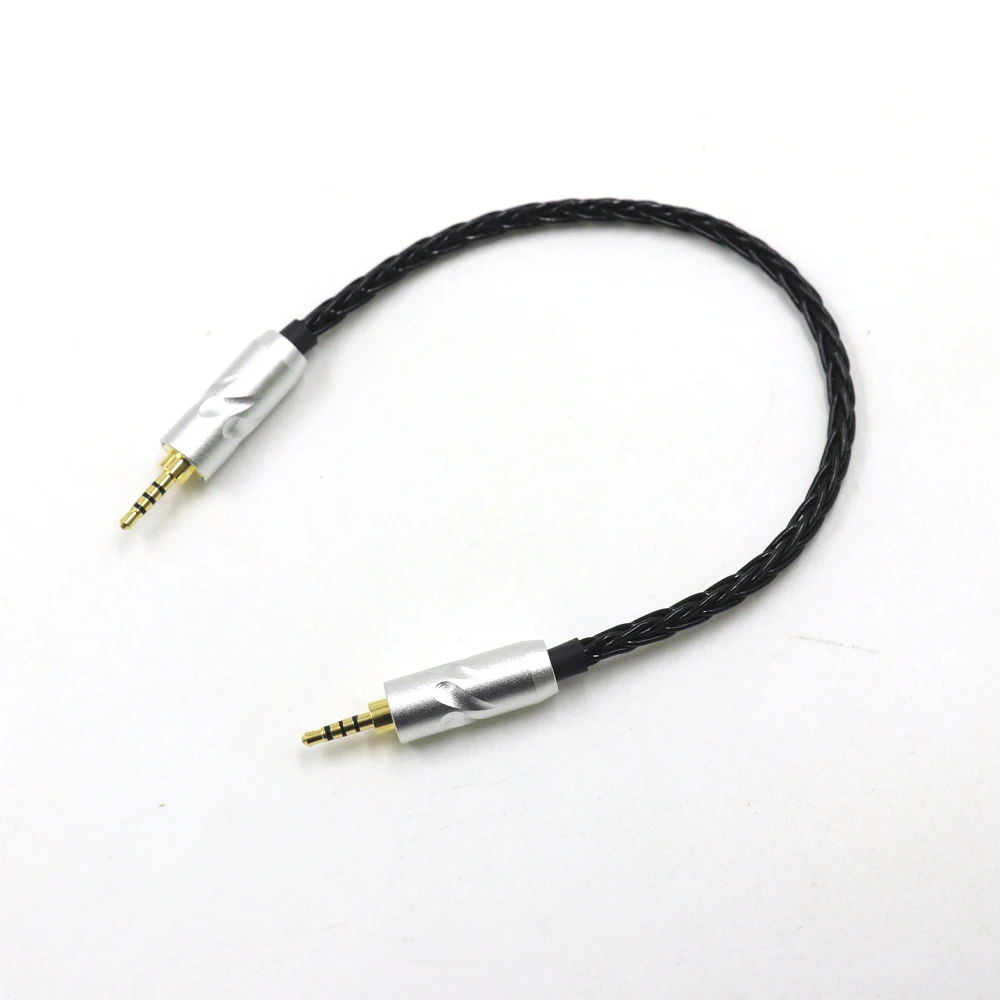 

TOP-HiFi 2.5mm TRRS Balanced Male to Male Audio Adapter Cable 7N Silver Plated 2.5 to 2.5 Balance Cable Connector