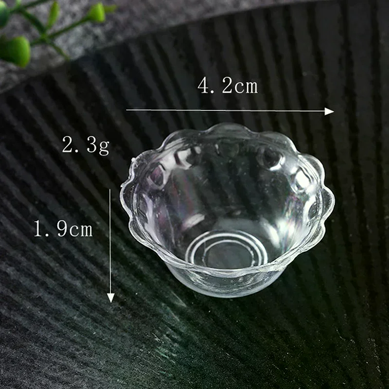 3 stks Poppenhuis Mini Kom Miniatuur Voedsel Speelscène Decoratie Model Poppenhuis Keuken Meubelaccessoires