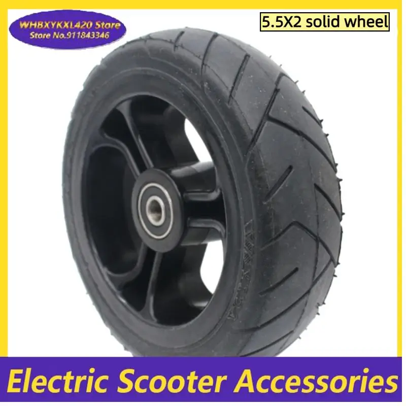 

5.5x2 solid wheels are suitable for wheel replacement in electric scooters, children's carts, and shopping carts