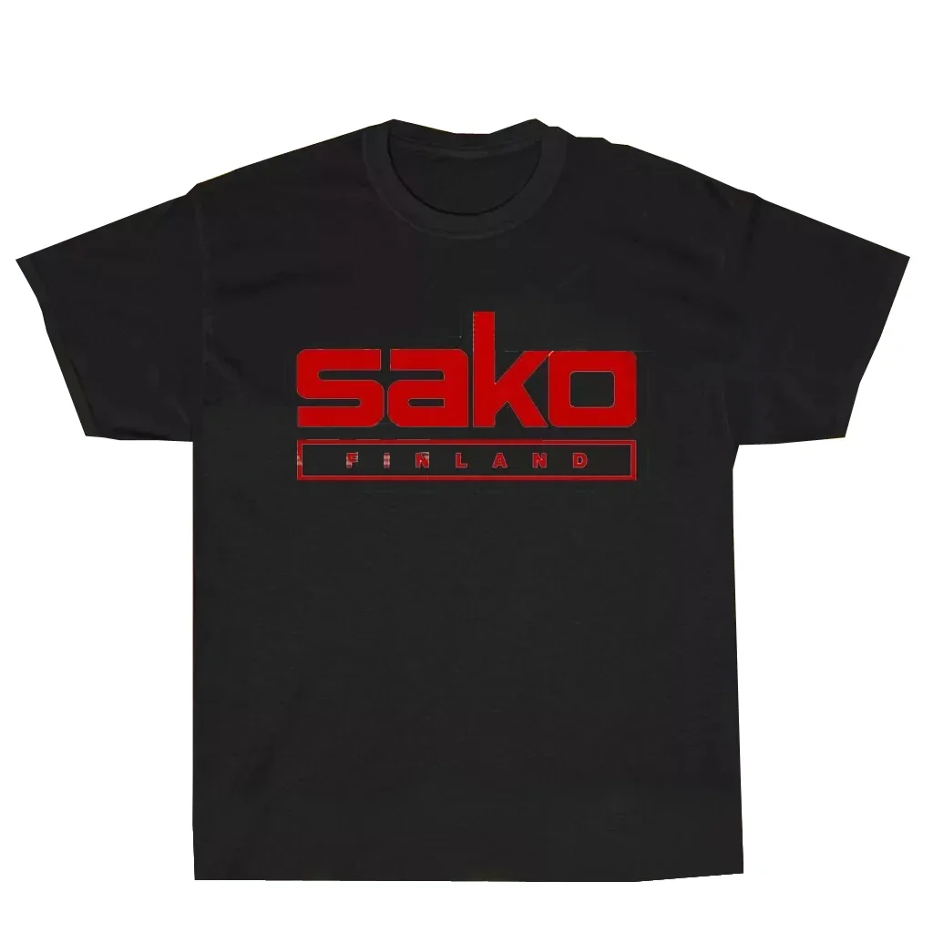 2024 Hot Sale Summer 100% Cotton Black Sako Finland Pistols Riffle Firearms Logo T Shirt Men Cool Tee Hip Hop Streetwear T-shirt