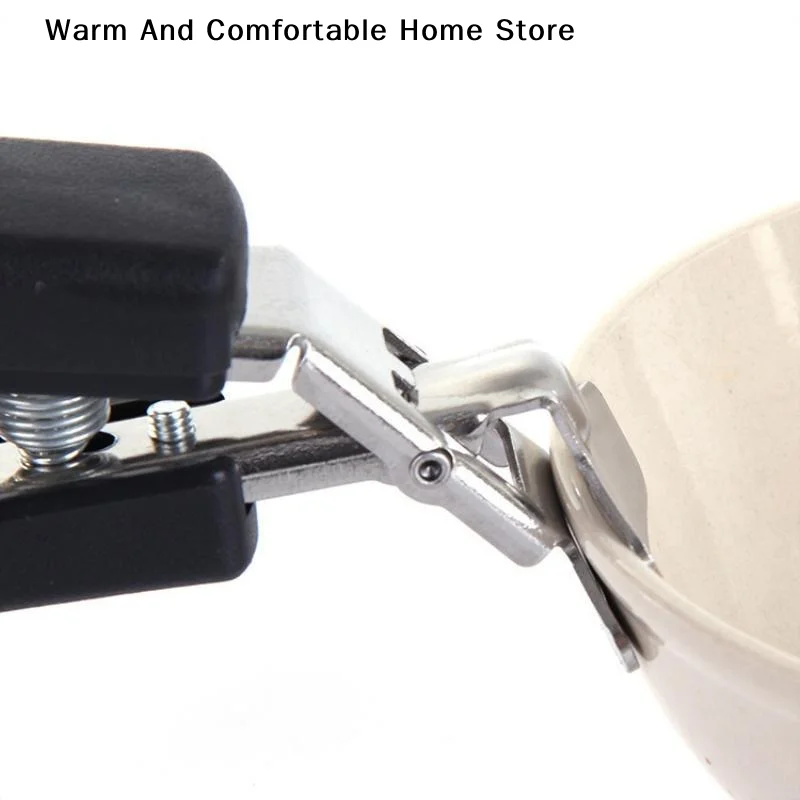 【W】Stainless Steel Hot Bowl Gripper Non Slip Heat Resistant Handle For Kitchen Cooking Lifting Hot Dishes Safely