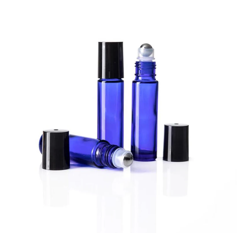 Free Shipping-24pcs x 10ml  Serum Container Packaging Roll On Deodorant Bottle 10cc  Roller Bottle for Essential Oil Perfume