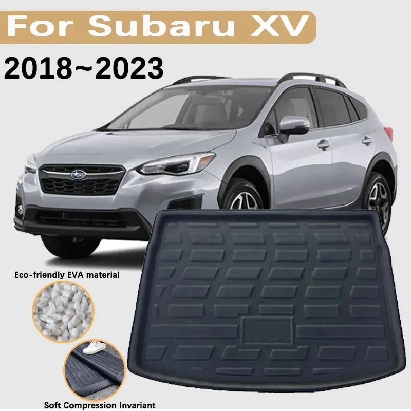 EVA Material for Subaru XV 2018~2023 Accessories Crosstrek GT 2022 Car Trunk Floor Mat Cargo Trunk Waterproof Carpet Storage Pad