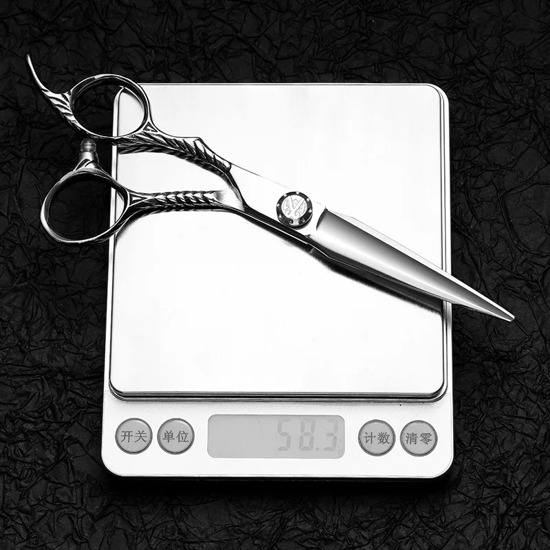 6 inch Japan 440C Left-Handed Hairdressing Scissors Professional Salon Hair Stylist Tooth Thin Hairdressers Shears