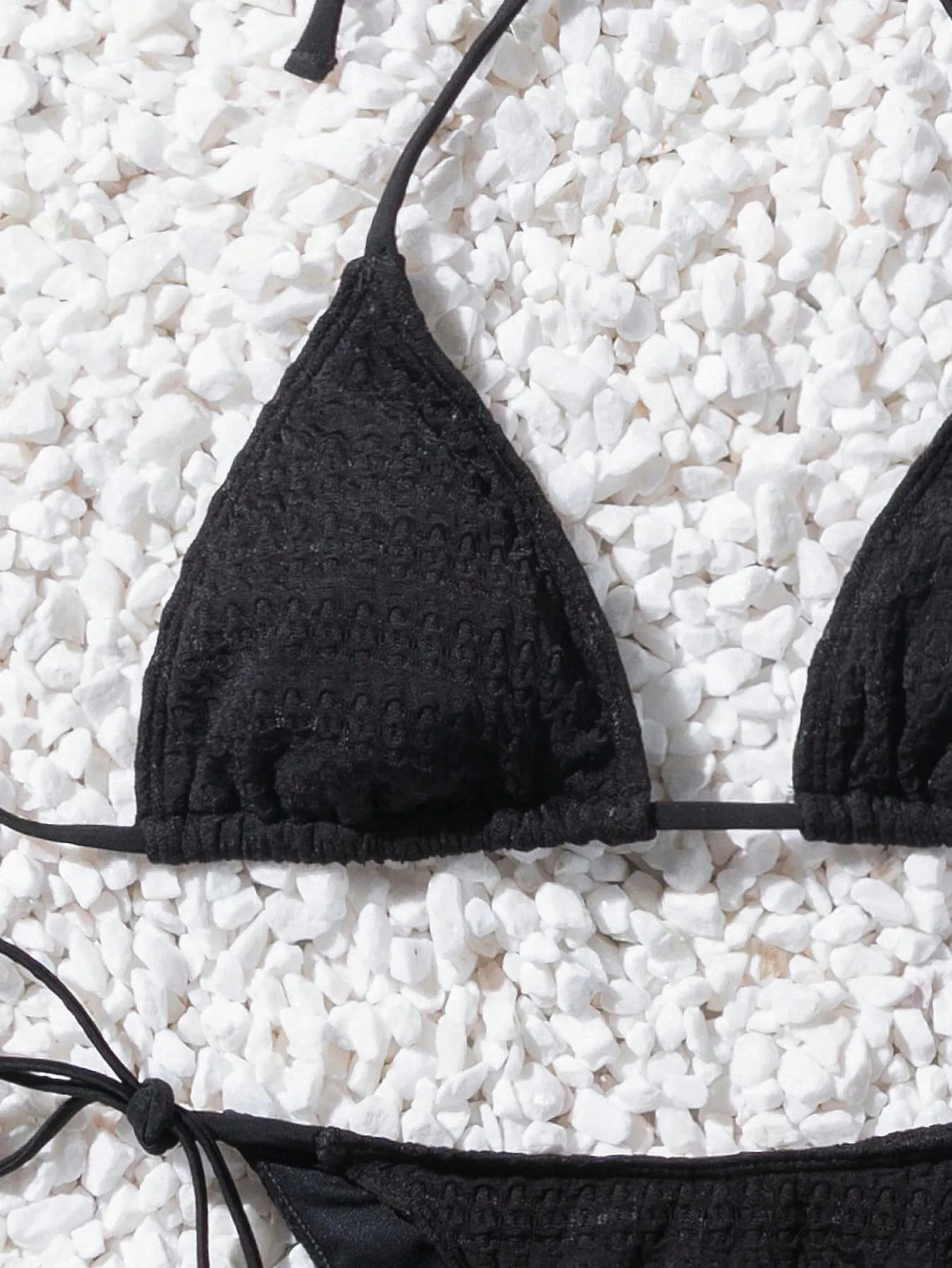 Set bikini in pizzo nero