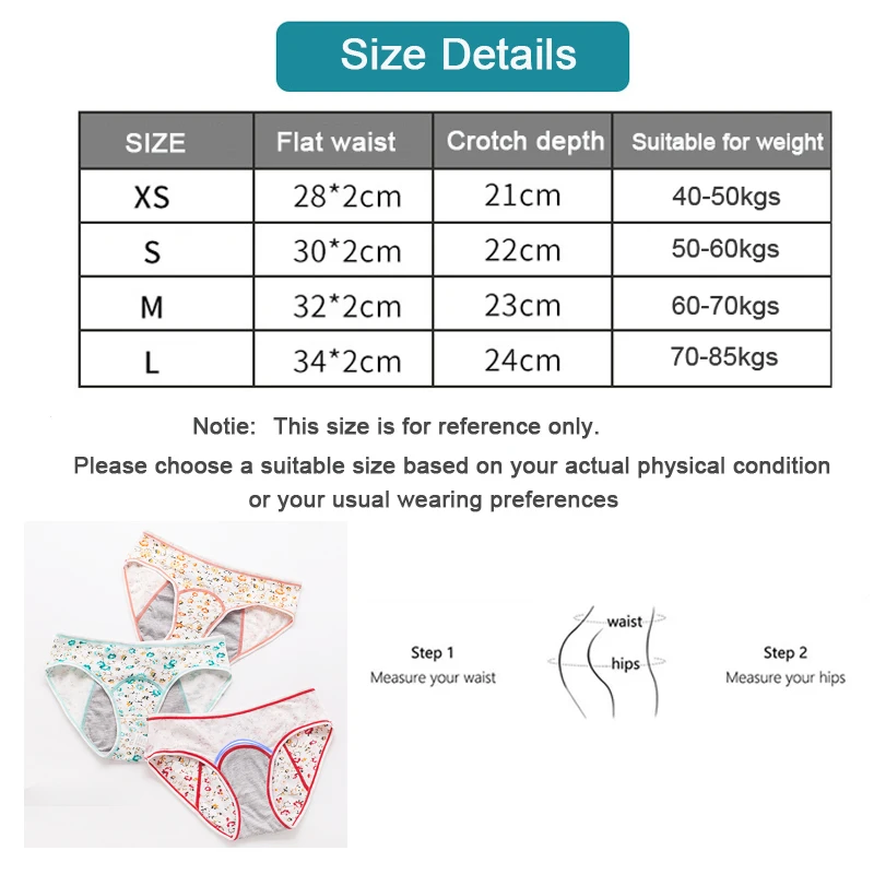 3pcs/Set Leak Proof Menstrual Panties Girls Period Underwear Sexy Pants Physiological Underwear New Product Waterproof Briefs - Image 6
