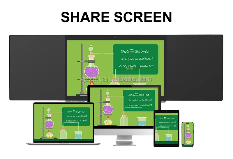 75-Zoll-interaktive elektronische Tafel Touch All In One Teaching Tracking Board Smart Blackboard