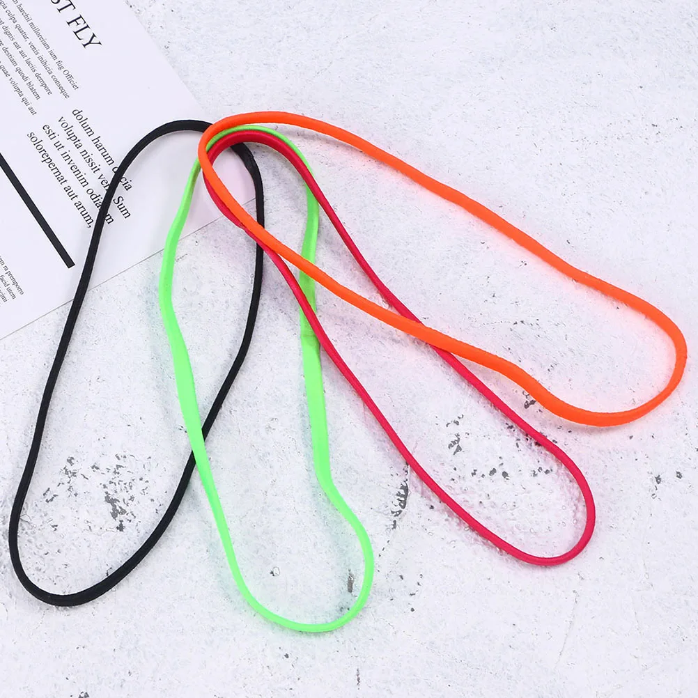 

12pcs Non-Skid Headbands Elastic Hair Hoop Unisex Sports Hairband Fitness Headwrap Sweatproof Exercise Outdoor