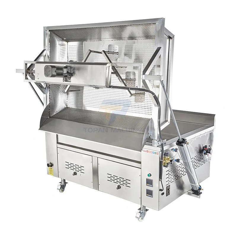 

Intelligent 350L Oil Capacity Cook Fried Foods Commercial Oil Fryer With Filtration System Chicken Deep Fryer