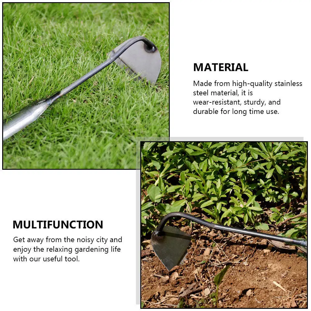 

2pcs Portable Small Hoe Stainless Steel Garden Tools Foldable Dig Weeder Lightweight Durable shovel spade gardening hoeing