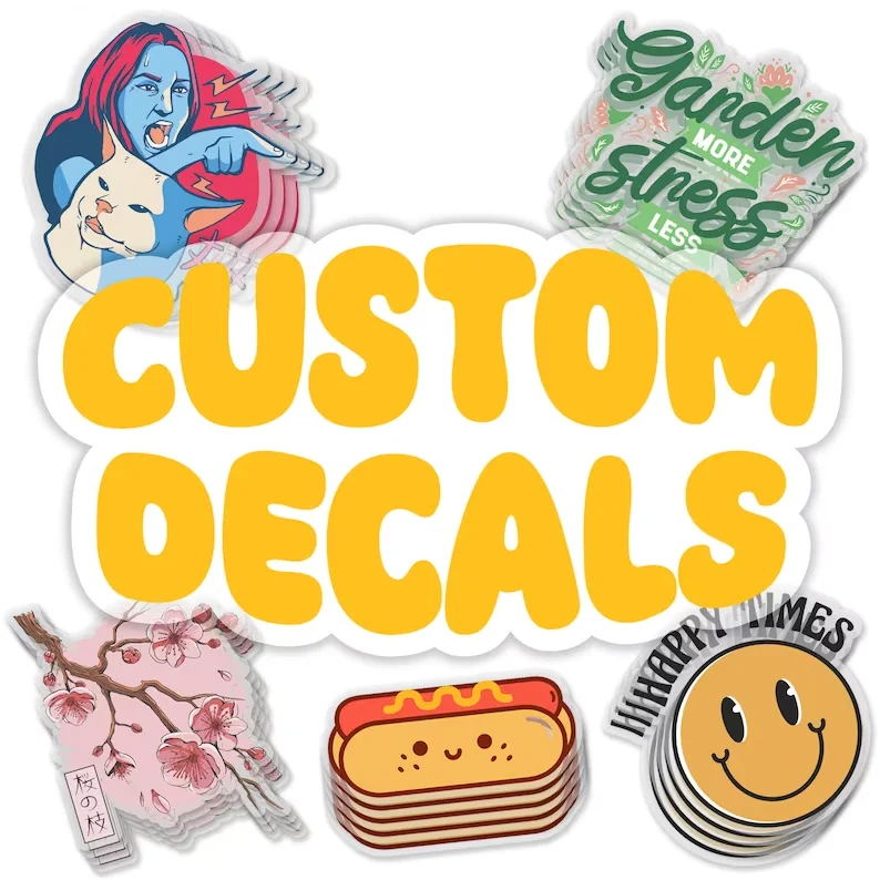 

Custom Design Stickers for Any Occasion - Upload Logo/Photo To Create Personalized Decals Event Decor & Gift Labels