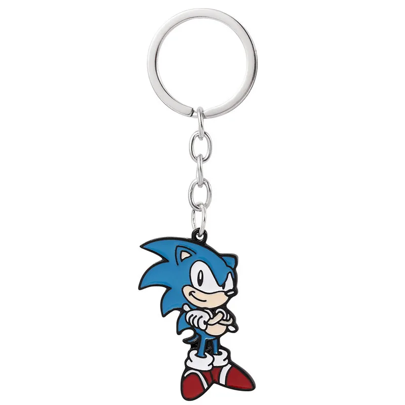 Sonic The Hedgehog Cute Cartoon Figure ciondolo animazioni personaggio collana portachiavi adatto Bifts di compleanno per bambini