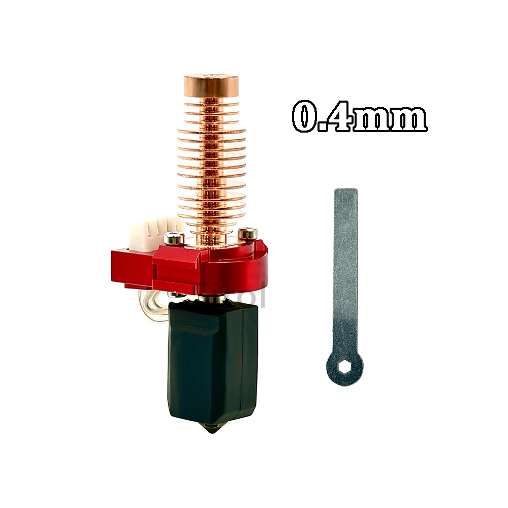 Nowa Ulepszona Głowica Drukująca V2 Hotend Do Flashforge Adventurer 5M/5M Pro 280 ℃   Zestaw bloku grzewczego ceramicznego AD5M Dysza ze stali hartowanej — zdjęcie produktu 5
