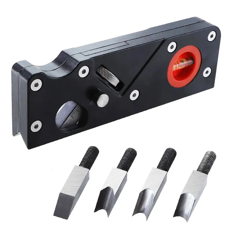 

Рубанок для снятия фаски по дереву, ручной строгальный станок для деревообработки, инструмент для быстрого строгания кромки и обрезки угловых плоскостей Radian, 4 режущих головок