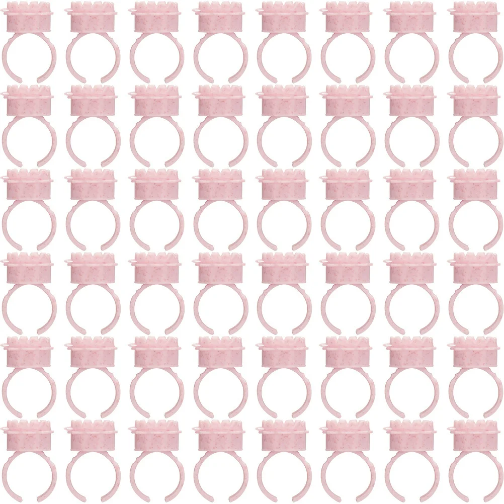 50 قطعة حلقات غراء الرموش المقاومة الوشم الصباغ المنظم رمش الغراء الدائري حلقات الحبر الوشم #1