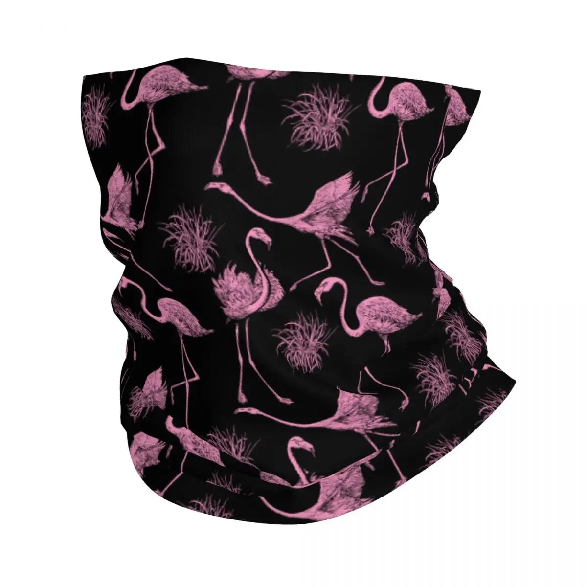 Flamingo Bird Animal Pink Bandana Neck Cover Printed Balaclavas Wrap Scarf Warm Cycling Riding Unisex Adult Winter