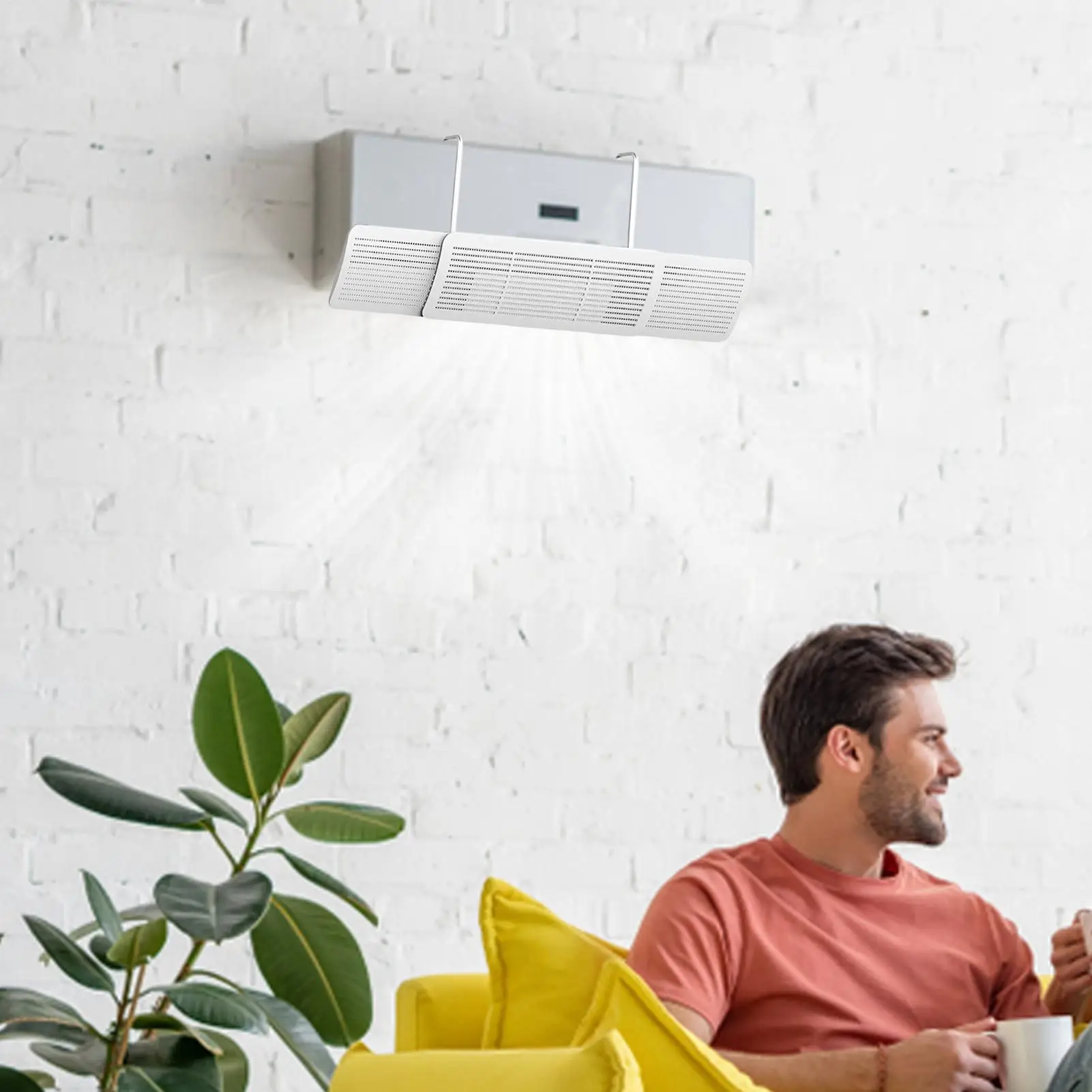 AC Air Deflector Air Conditioner Airflow Blocker Fits 23.2-36.2 Inch Wall Mount AC Deflector For Home Office Living Room Bedroom