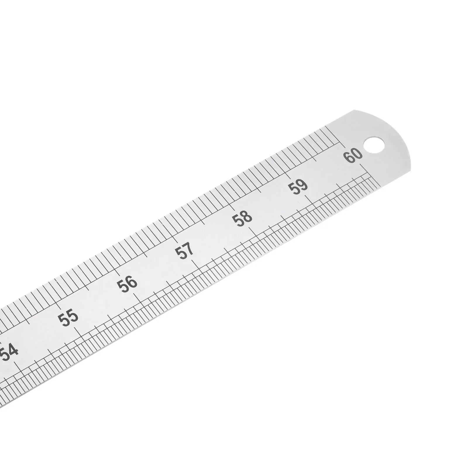 Stainless Steel Ruler 150cm/60" Length x 1/20" Thick x 1-1/2" Wide Inch and Metric Straight Edge Measuring Tools for Woodworking