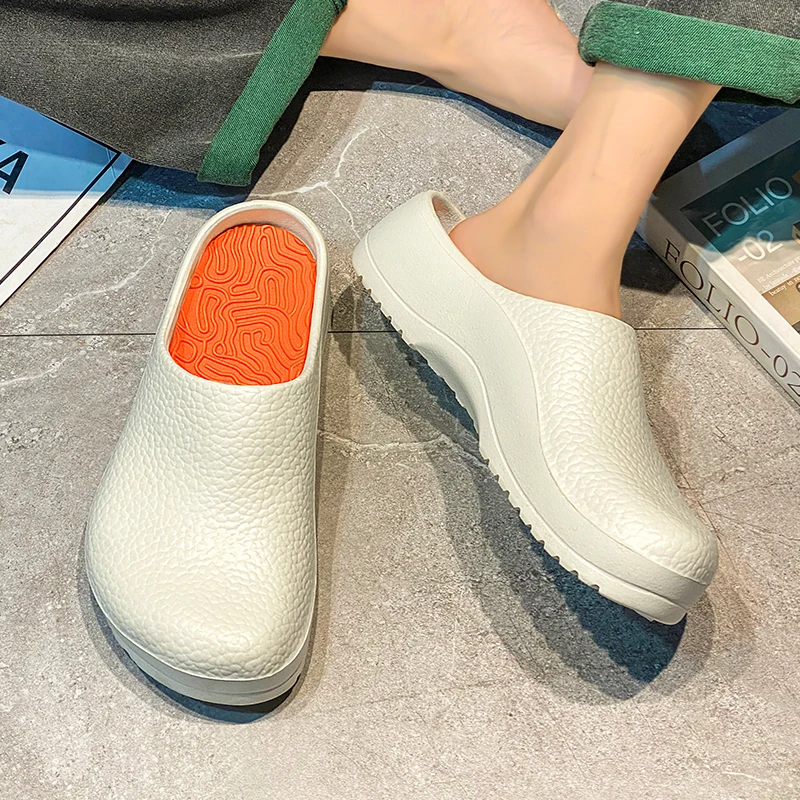 2025 Men Slippers Couples Garden Clogs Women Water Proof Chef Shoes Beach Sandal Slippers For Pet Workers Outdoor Fishing Shoes