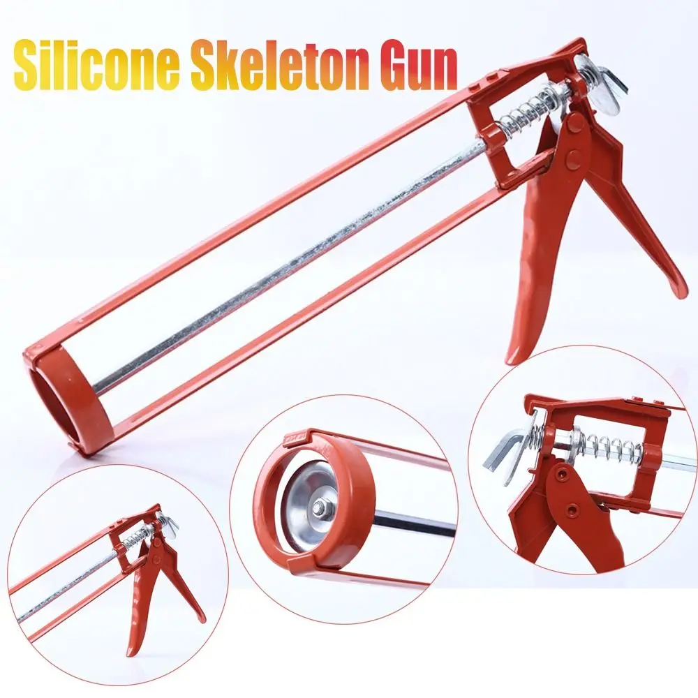 Heavy Duty Sealant Tube Caulk Cartridge Sealant Mastic Gun Mastic Caulk Applicator Skeleton Caulking Silicone Skeleton Gun