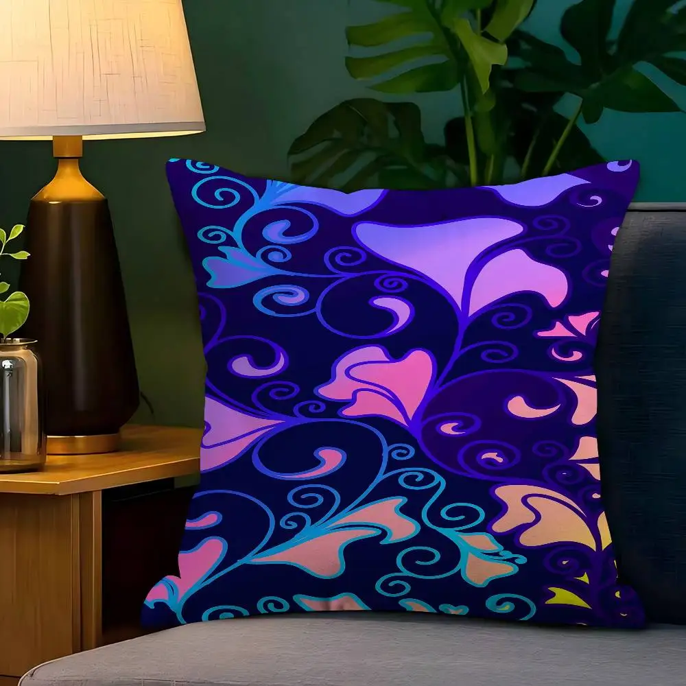 

Neon Vines 45*45cm Cushion Cover Pillow Cover Decor Pillowcase Home Pillowcase For Couch Pillow