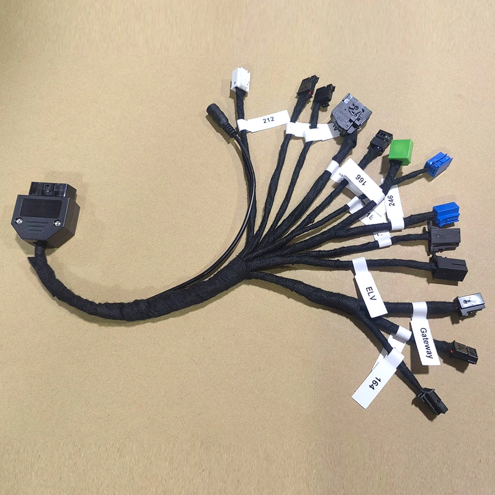 15 in 1 EIS ELV Gateway Test Platform Cable Harness Direction Lock for Benz W164 W212 W221 W166 W246 W218 W204 W197 W447 W172