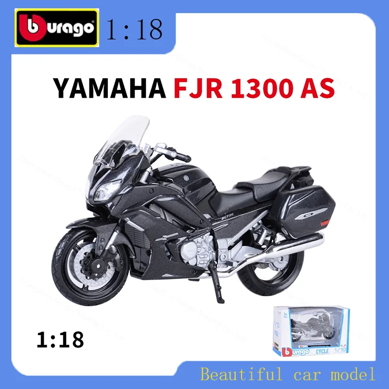 

Bburago 1:18 Yamaha FJR 1300 AS Static Die-Cast Vehicles Collectible Motorcycle Model Toys
