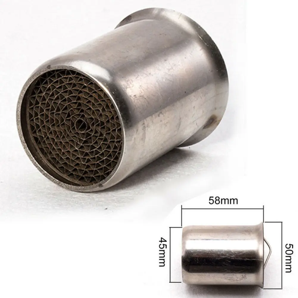 50 مللي متر دراجة نارية العادم الخمار محفز ل DB القاتل المنقولة كاتم الصوت الضوضاء مزيل الصوت سباق