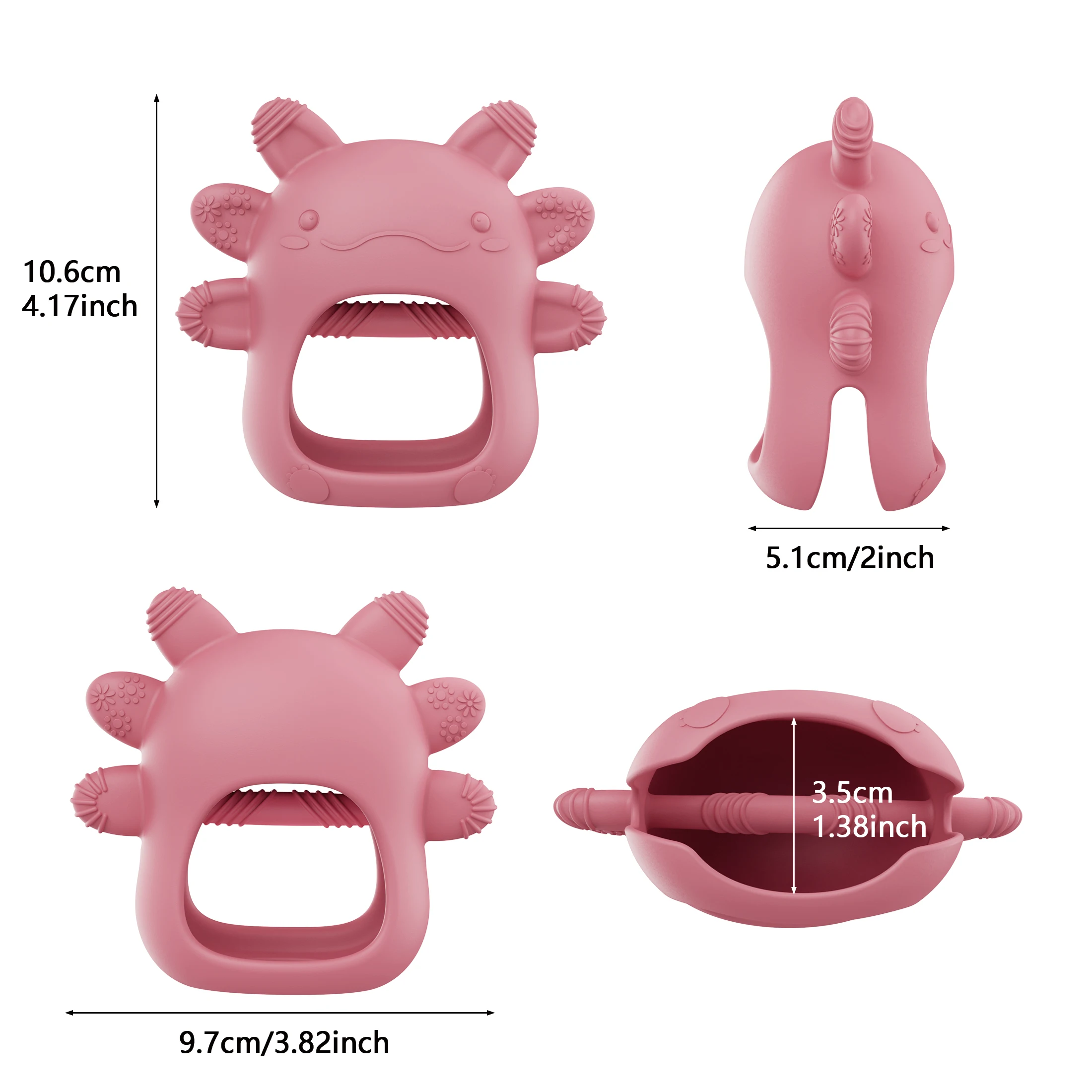 1pc 귀여운 악솔롯 아기 실리콘 장갑 치아발육기, 식 - Baby Teethers 리뷰 및 가격