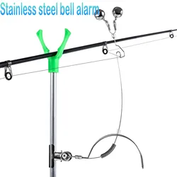 1pc Adjustable Clip Indicator Carp Fish Tools Fishing Rod Bite Alarm Stainless Steel Fishing Alarm Bells сигнализаторы поклёвок