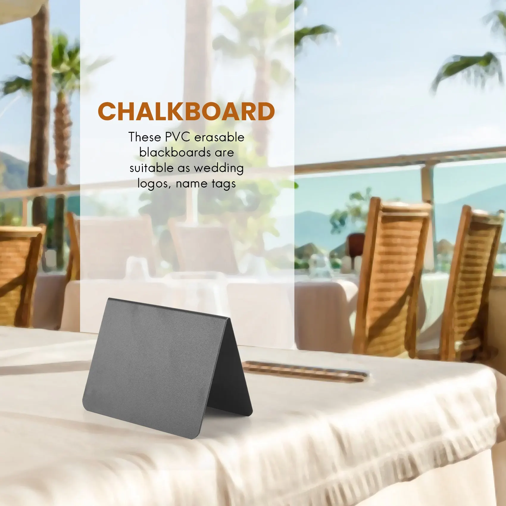 ABGH-20 Pieces Mini Chalkboard Signs A-Shaped Chalkboard Tables Buffet Tags PVC Erasable Blackboards With White Chalk Markers